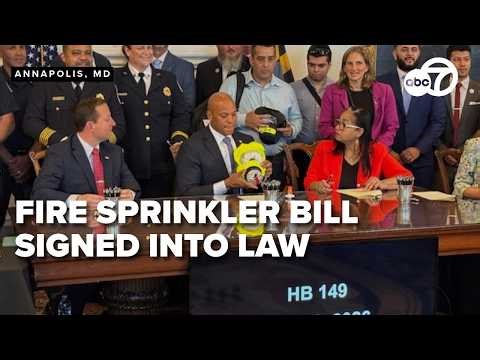 Gov. Moore signs high-rise sprinkler bill spurred by deadly 2023 Silver Spring fire