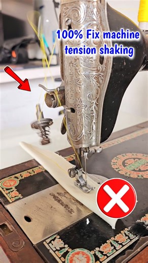 tailorjankari on Instagram: "100% fix machine tension shaking problem || sewing machine repair at home #silaimashinevideo #silaimachineproblemsolution #silaitips"