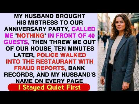 My Husband Dumped Me During Our Anniversary Party I Stayed Silent Until The Police Arrived With A Re