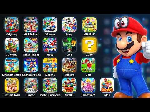 All 23 MARIO Games on Nintendo Switch - Gameplay Review,Playthrough (2017-2026)