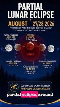 Partial lunar eclipse, what to expect