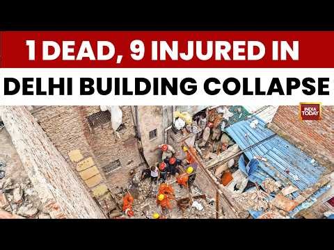 Delhi News: 1 Dead, 9 Injured As 5-Story Building Collapses Near Delhi's Saket Metro Station