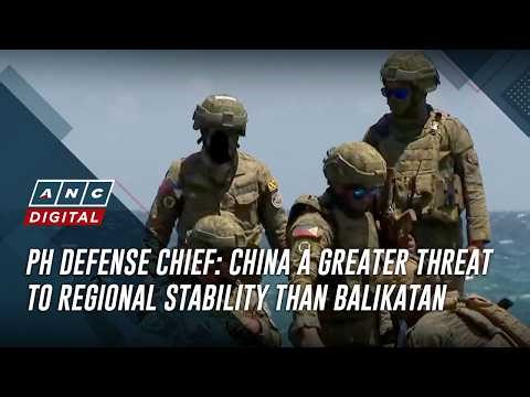 PH defense chief: China a greater threat to regional stability than Balikatan | ANC