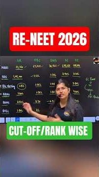 RE- NEET CUT -OFF/RANK | Low Score 🔥 #nursing2norcet #neetcounselling2026