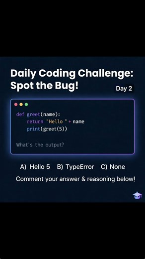 Daily Coding Challenge: Spot the Bug! — Day 2