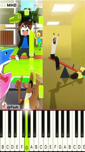 Backrooms @fash - Piano Tutorial