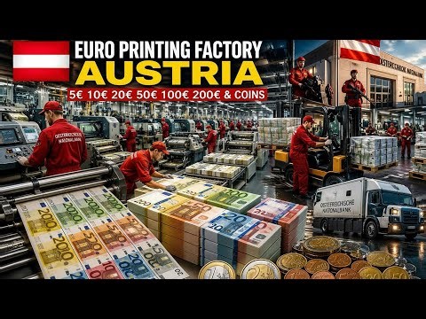 Austria Currency Factory: How Euro Banknotes & Coins Are Made (Full Process)