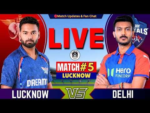 🔴LSG vs DC, 5th Match IPL 2026 | Live Cricket Match Today | Lucknow vs Delhi Live | IPL MATCH Today