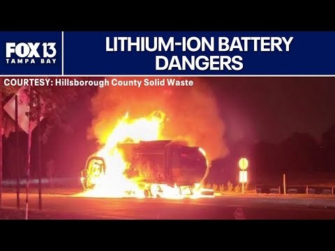 Lithium-ion battery fire dangers