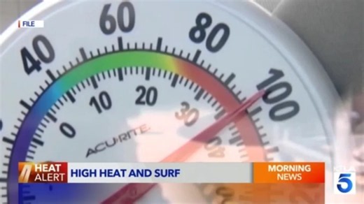 Extreme heat, dangerous surf hit Southern California as Hurricane Rachel churns