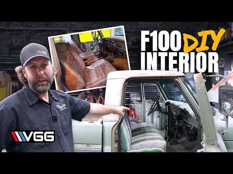 BUDGET DIY "King Ranch" interior In a '71 Ford F100 truck!