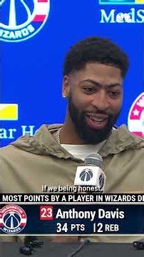 Anthony Davis would like it to be 'a little more packed' in the arena | NBC4 Washington