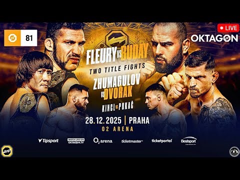 OKTAGON 81: Fleury vs. Buday | LIVE STREAM | MMA FIGHT COMPANION Czech Republic PRELIMS & MAIN CARD