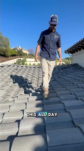 Most contractors break tile roofs because they step in the wrong spot. Here's what they should be do