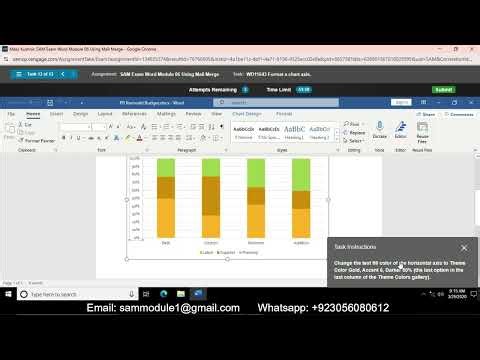SAM Exam Word Module 06 | SAM Exam Word Module 06 Using Mail Merge