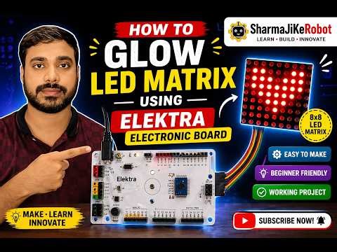 LED Matrix using Elektra #innovation #circuit #diyprojects