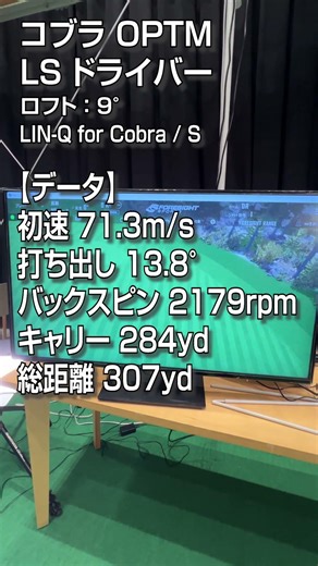 【HS50m/s 試打】コブラ「OPTM LS」ドライバー/GDO新製品レポート