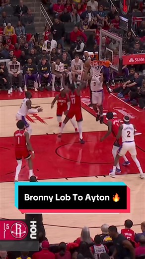 Bronny with the lob to Ayton 🔥 #NBA #basketball #Bronny #Lakers | nba live today now