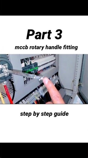 Mccb rotary handle new fitting #electricalmanoj #electrical #mccb