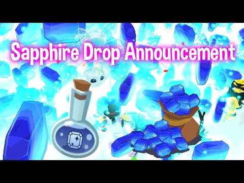 SPRING SAPPHIRE DROP ANNOUNCEMENT | Animal Jam Mega Sapphire Drop