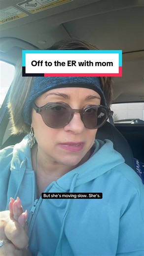 Delayed post. ER with mom. Labored breathing. #mymom #pneumonia