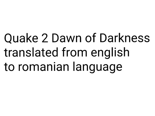 Folder 1 file - Dawn of Darkness mod for Quake 2