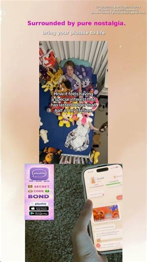 Surrounded by pure nostalgia. Chat with your plushie on plushiefriend.com