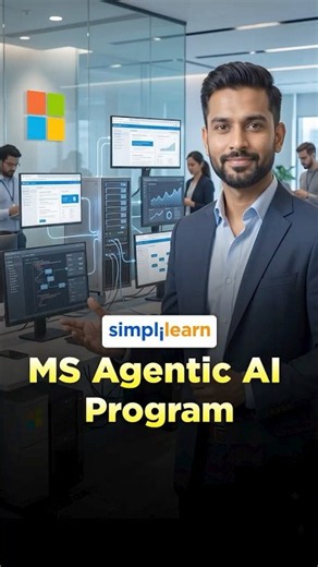Microsoft Agentic AI Course | Build the Future of Intelligent AI Systems | #Shorts #Simplilearn