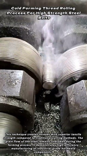 Cold Forming Thread Rolling Process For High Strength Steel Bolts