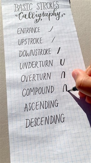 Brush Calligraphy Tutorial For Beginners 🤩| #art #calligraphy #tutorial #satisfying