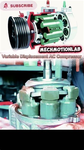 Variable Displacement AC Compressor #gear #automobile #mechanical