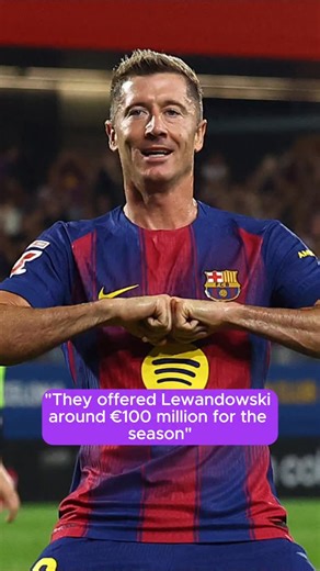beIN SPORTS USA on Instagram: "💰 Lewandowski was offered around €100 million per season There was interest, there were talks… but he chose to stay at Barcelona 👏 #beINSPORTS #FCBarcelona #Lewandowski"