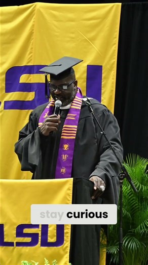 Shaquille O'Neal gets a Master's degree, speaks at LSU graduation