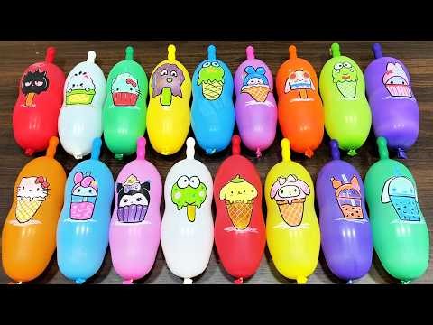 Glossy Slime Mixing LIVE With Balloons, Beads & Piping Swirls #207