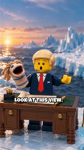 Undersea Access 🌊 BrickDon Signs the Greenland Deal (LEGO satire)