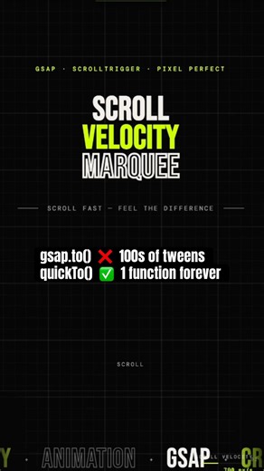 Stop creating tweens on every mousemove 🛑 #gsap #shorts