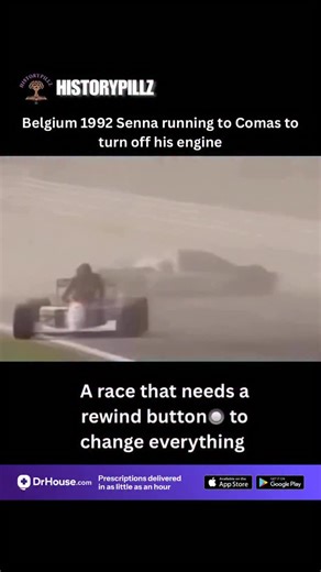 @historypillz on Instagram: "On August 30, 1992, during qualifying for the Belgian Grand Prix at Spa-Francorchamps, Érik Comas suffered a massive high-speed crash in his Ligier, losing consciousness with his foot jammed on the throttle. The engine screamed at full revs, fuel leaked, and an explosion seemed imminent as cars continued flashing by. Ayrton Senna, trailing just behind in his McLaren-Honda, didn’t hesitate. He slammed on the brakes, abandoned his car on the live track, and sprinted ro