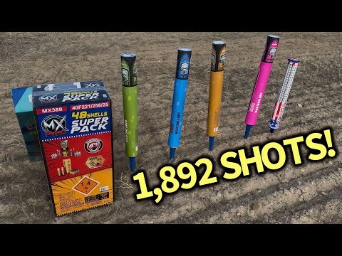 NEW Multi-Color BARRAGE ROMAN CANDLES & Canister Shells! 