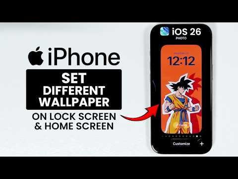 iOS 26 - Set Different Wallpaper on Lock Screen and Home Screen iPhone