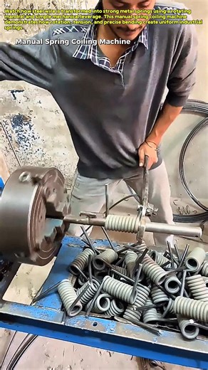 Making Perfect Metal Springs Fast : How a Manual Spring Coiling Machine Works