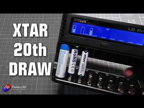 New XTAR L8 PRO Battery AA/AAA Charger and something to celebrate their 20th anniversary!