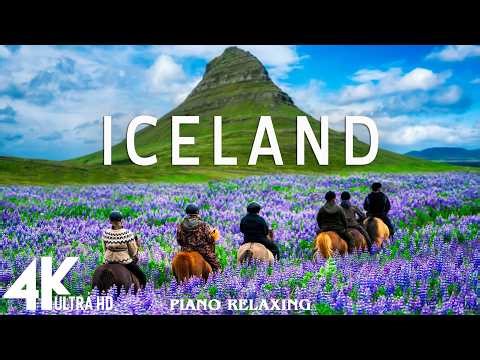 FLYING OVER ICELAND (4K UHD) – Wild Nature & Nordic Serenity | Relaxing Aerials