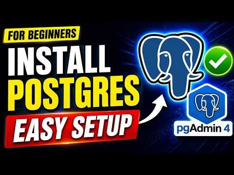 how to install postgresql and pgadmin4 in windows 11 (Windows 10 & 11 Complete Guide)