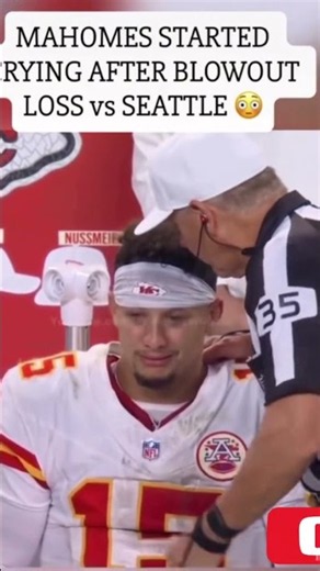 PATRICK MAHomes CRYING AFTER BLOWOUT LOSS BS SEAHAWKS #nfl #football