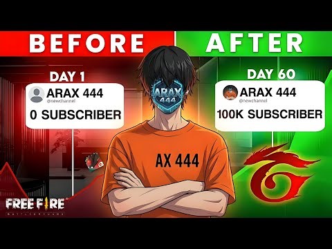 Reached 100K Subscribers in 3 Months with Free Fire | No Face,No Voice, Pure Strategy😱#freefire#grow