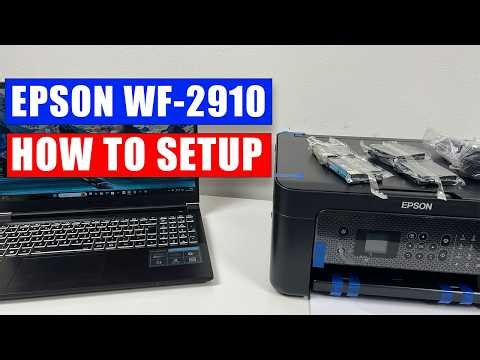 How to Setup EPSON WF-2910 Printer (Connect WiFi, Install Ink, Scan)