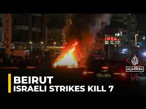 Israeli strikes kill at least eight in southern Lebanon within an hour