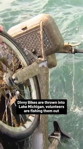 A group of volunteers is making it their mission to remove a danger from Lake Michigan. The group, Alternative Anglers Association, says more and more Divvy bikes are ending up in the water. They add it can be a real danger to swimmers. Since January, the group has pulled out 37 bikes from the lakefront north of Museum Campus. #divvybike #divvy #lakemichigan