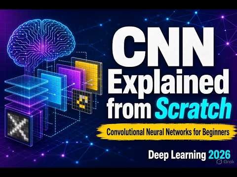 CNN Explained from Scratch | Convolutional Neural Networks for Beginners | Deep Learning 2026