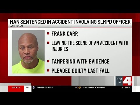 Man to be sentenced for hitting St. Louis police officer